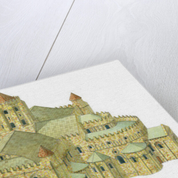 Santiago de Compostela Romanesque Cathedral. Reconstruction. Spain by Fernando Aznar Cenamor