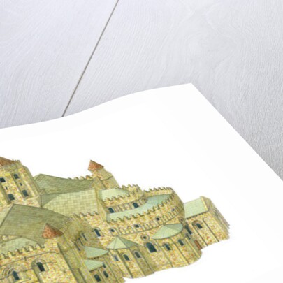 Santiago de Compostela Romanesque Cathedral. Reconstruction. Spain by Fernando Aznar Cenamor