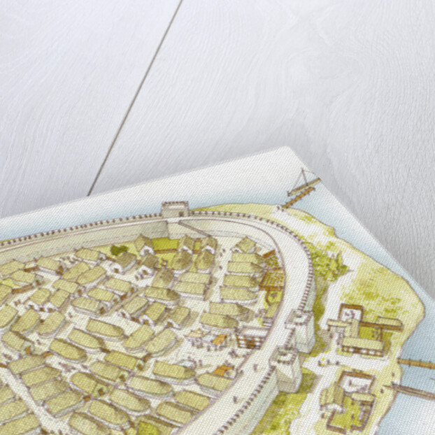 Greece. Polis 8th century. Reconstruction by Fernando Aznar Cenamor