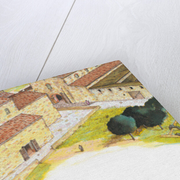 Santiago de Compostela, 9th century Shrine. Reconstruction. Spain by Fernando Aznar Cenamor