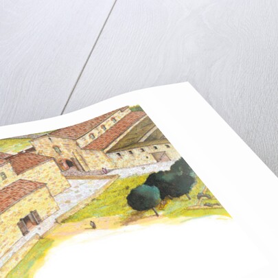 Santiago de Compostela, 9th century Shrine. Reconstruction. Spain by Fernando Aznar Cenamor