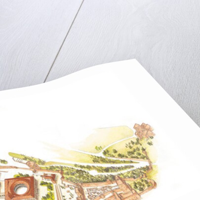 Alhambra, Granada, Spain. Aerial view by Fernando Aznar Cenamor