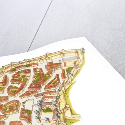 Carcassonne, France. Aerial view, 2014 by Fernando Aznar Cenamor