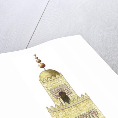 Mosque of Cordoba, Spain. 10th century minaret. Reconstruction by Fernando Aznar Cenamor