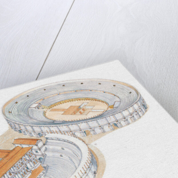 Roman theatre and amphitheatre. Reconstruction. Merida, Spain by Fernando Aznar Cenamor