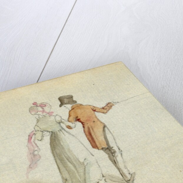 A couple strolling, c.1825 by English School