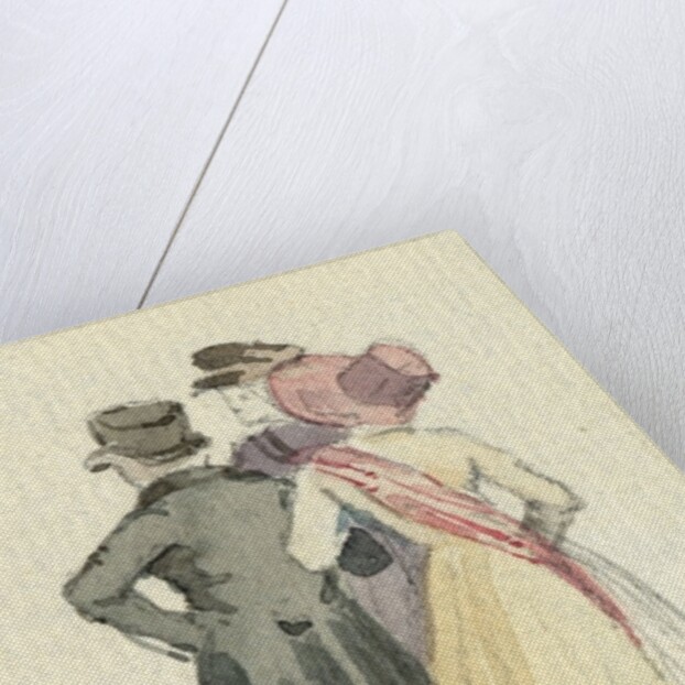 THree figures, c.1825 by English School