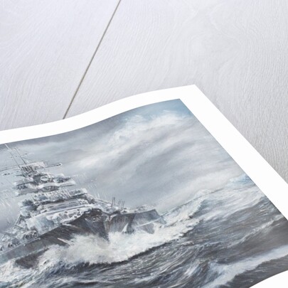 Bismarck off Greenland coast, 23 May 1941, 2007 by Vincent Alexander Booth