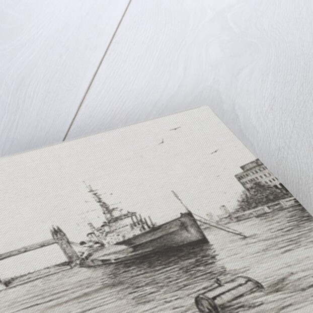 HMS Belfast on the river Thames London, 2006 by Vincent Alexander Booth