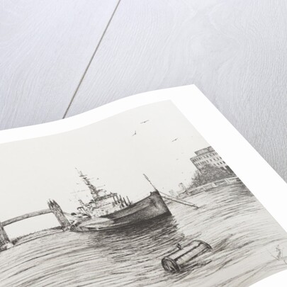 HMS Belfast on the river Thames London, 2006 by Vincent Alexander Booth