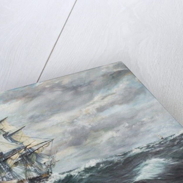 USS Constitution heads for HM Frigate Guerriere 19/08/1812, 2003 by Vincent Alexander Booth