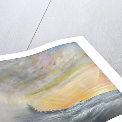 Yamato emerges from Pacific Typhoon 1944, 2010 by Vincent Alexander Booth