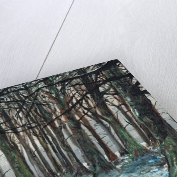 Stag and Runner Lyme Park, 2016 by Vincent Alexander Booth