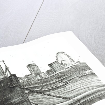 Black Bow on river Thames, 2006 by Vincent Alexander Booth