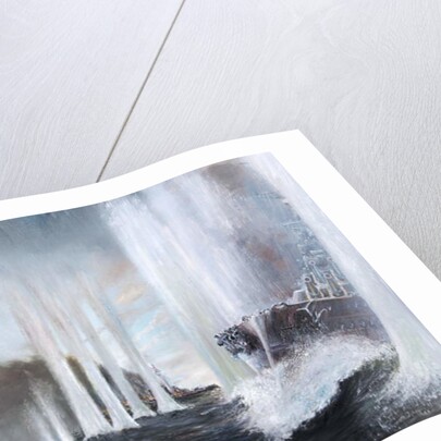 HMS Warspite circles HMS Warrior at Jutland, 31st May 1916, 2018 by Vincent Alexander Booth