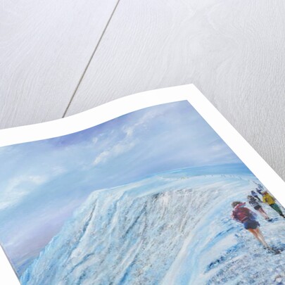 Race on Helvellyn mid winter, 2018 by Vincent Alexander Booth