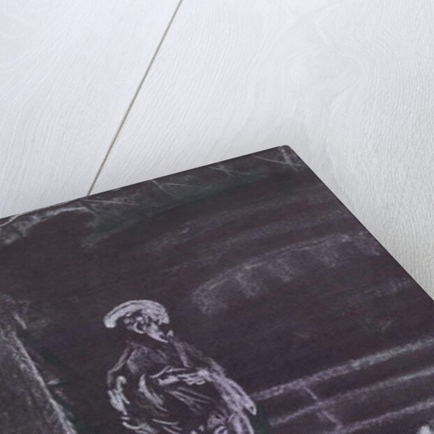 Statue by fireplace in candlelight, 1997 by Vincent Alexander Booth