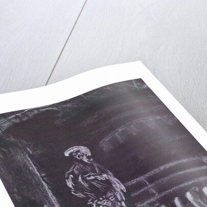 Statue by fireplace in candlelight, 1997 by Vincent Alexander Booth