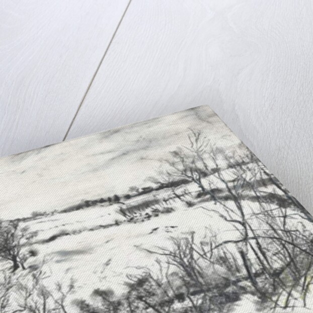 Snow over land at Osmotherley, 1997 by Vincent Alexander Booth