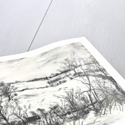 Snow over land at Osmotherley, 1997 by Vincent Alexander Booth