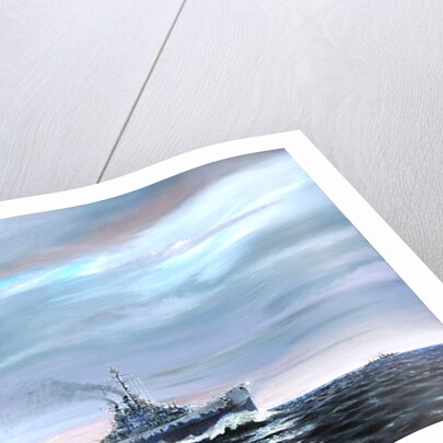 USS Atlanta patrols Guardalcanal 1942, 2019 by Vincent Alexander Booth