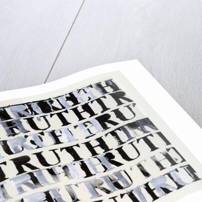 The Truth in Black and White, 2015 by Nancy Moniz Charalambous