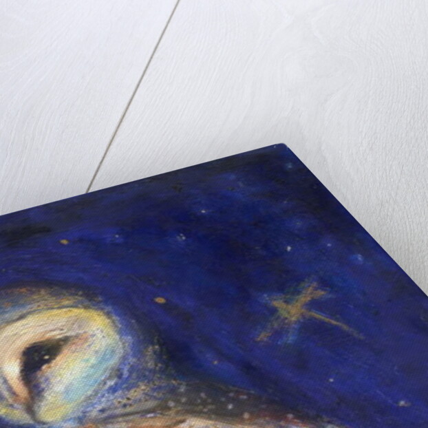 The Owl and the Gold Leaf Dragonfly, 2013 by Nancy Moniz Charalambous