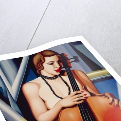 Woman with Cello, 2001 by Catherine Abel