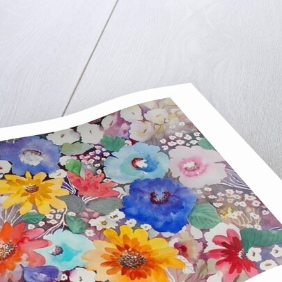 floral quilt by Neela Pushparaj