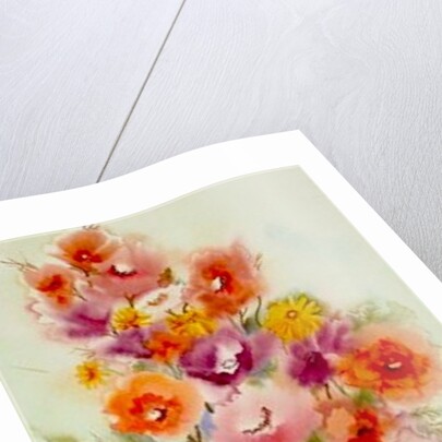 Flowers in a Purple Vase by Neela Pushparaj