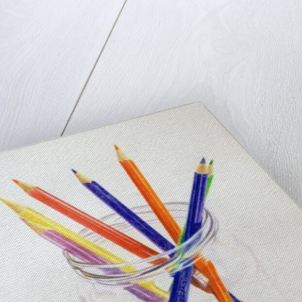 Coloured Pencils in a Jar, 1980 by Alan Byrne