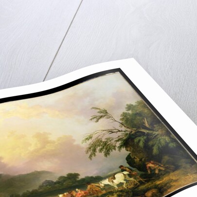 Belle Isle, Windermere, in a Calm, 1786 by Philip James de Loutherbourg