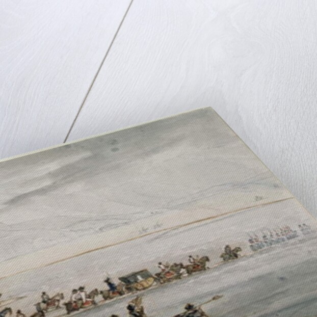 The High Sheriff of Lancashire Crossing Morecambe Sands by Thomas Sunderland