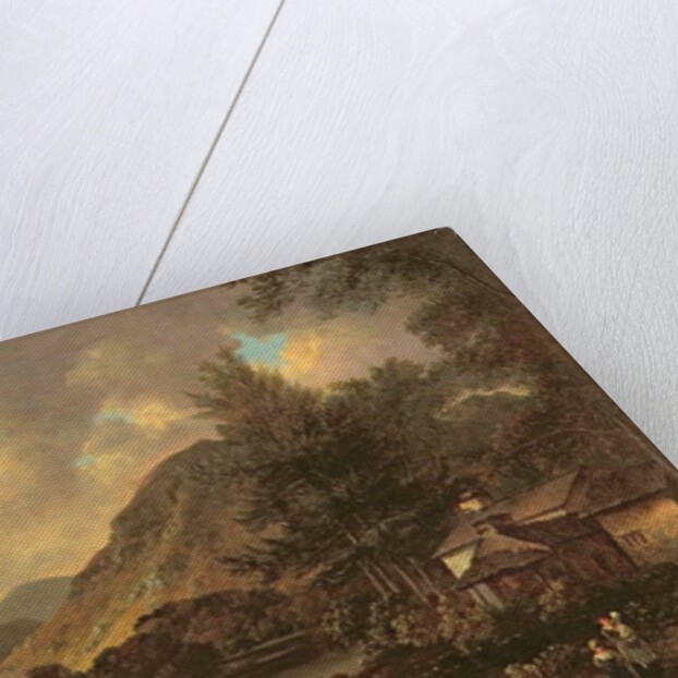 Castle Crag Borrowdale by Julius Caesar Ibbetson