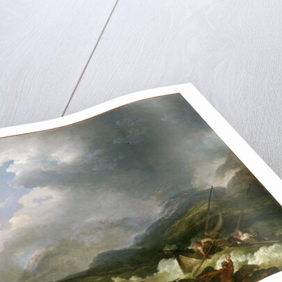 Belle Isle Windermere in a Storm by Philip James de Loutherbourg