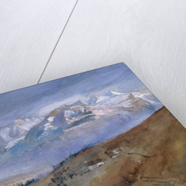 View from my window at Mornex where I stayed a year, 1862 by John Ruskin