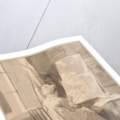 Jessy copies a picture by John Harden