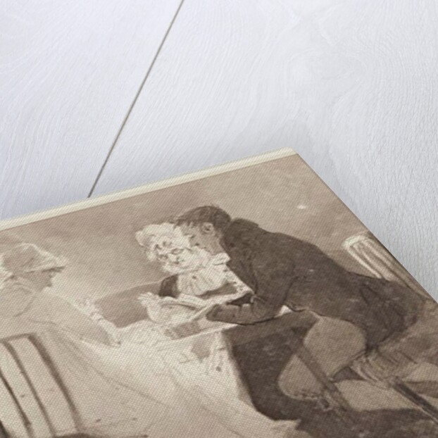 Group at a table, 1806 by John Harden