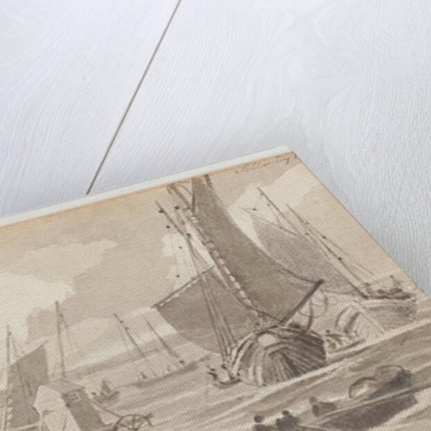 Bathing machines at Allonby, Cumbria, 1812 by John Harden