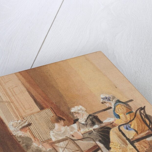 Reading and weaving by John Harden