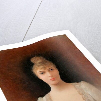 Portrait of a Flaxen-Haired Woman by Georges Croegaert