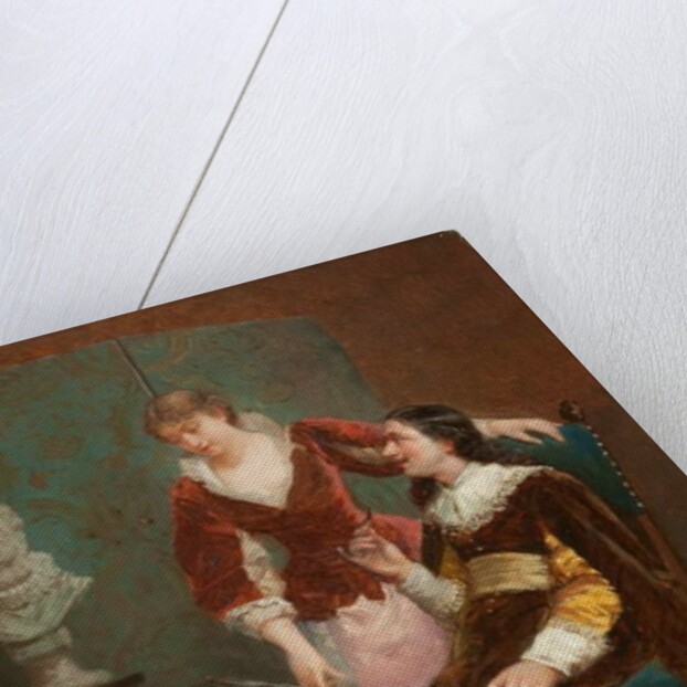 The Artist's Critic by Louis Claude Mouchot