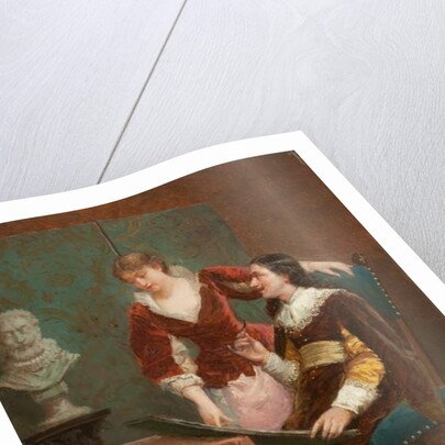 The Artist's Critic by Louis Claude Mouchot