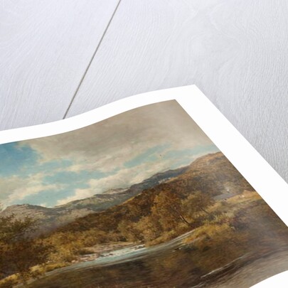 On the Llygwy, North Wales by Benjamin Williams Leader