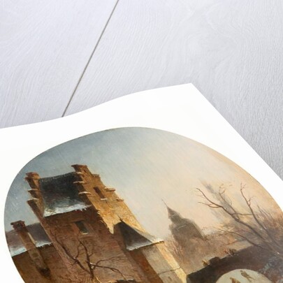 Winter Scene by School German