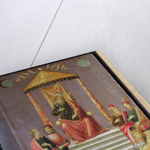 Nebuchadnezzar questions Daniel and his Companions by Master of Marradi