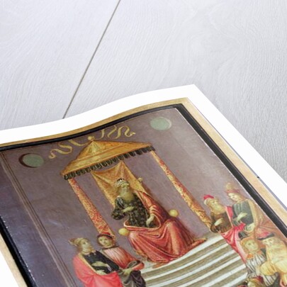 Nebuchadnezzar questions Daniel and his Companions by Master of Marradi