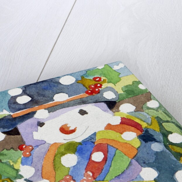 Snowman in snow, 2011 by Jennifer Abbott