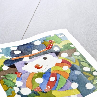 Snowman in snow, 2011 by Jennifer Abbott