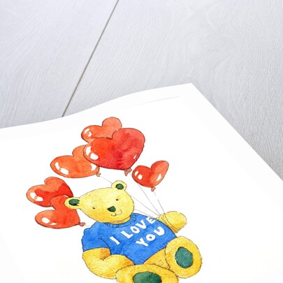 I love you bear - balloon, 2011 by Jennifer Abbott